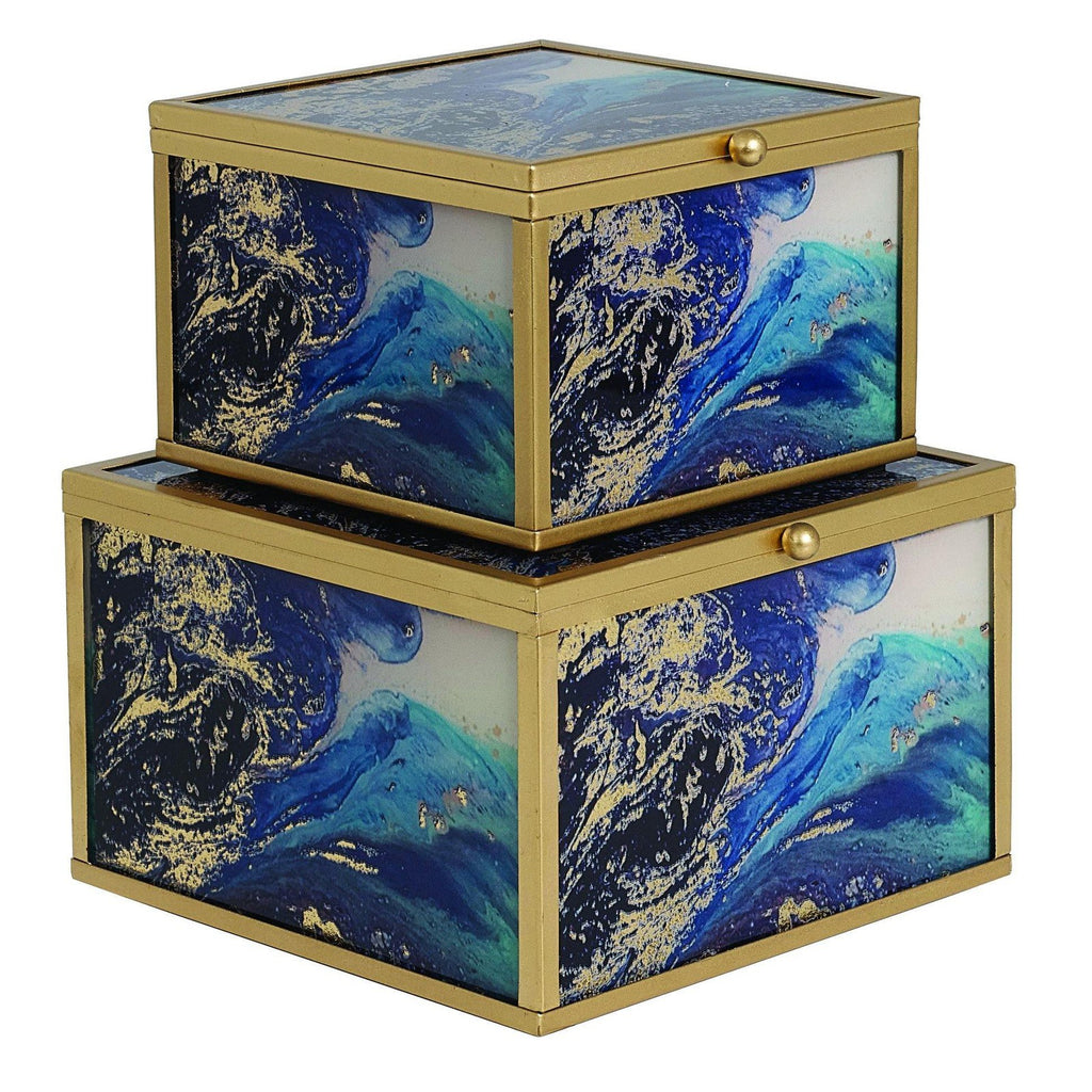 ACCESSORY BOX SET/2 (MARINE WONDER) -  FCH029 - Mindy Brownes Interiors - Genesis Fine Arts 